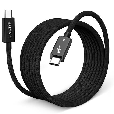 كابل USB4 لـ Thunderbolt 4 بطول 6.6 أقدام، مزامنة بيانات 40 جيجابت في الثانية، شحن سريع 240 وات، شاشة 8K/Dual 4K HD، كابل USB C إلى C منسوج لـ Thunderbolt 4/3، MacBook Pro/Air(M1/M2/M3/M4/M5)، iPhone 17/16/15 in Kuwait