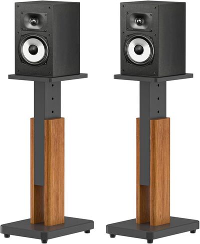 Wood Speaker Stands Pair for Polk ES15/ES20/XT15/XT20/T15/R100/R200 Surround Speaker Stands - Height Adjustable Extend 18" to 28", Floor Speaker Stand for Polk Bookshelf Speaker Stands Up to 50Lbs in Saudi Arabia