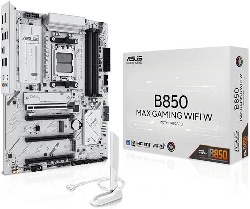 Asus B850 MAX Gaming WiFi W Gaming Desktop Motherboard - AMD B850 Chipset - Socket AM5 - ATX in Saudi Arabia