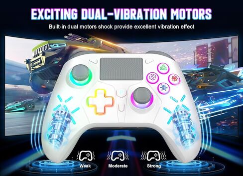 Gamrombo Gaming Controller for PlayStation 5 / PS5, PS4/PS3/PC/Switch/Steam Deck/Mac/Android/iOS with RGB LED Lights, Hall Triggers, Hall Joysticks, Marco, Audio Jack - Need to upgrade in Saudi Arabia