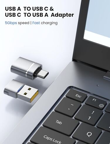 محول USB إلى USB C ومحول USBA إلى USBC مجموعة مكونة من 10 قطع، طقم محول USB متوافق مع MacBook Pro/Air، iPhone 17 16 Pro Max/15 Plus/14 13 12 Samsung Galaxy S25/S24/S23/S22 in Kuwait