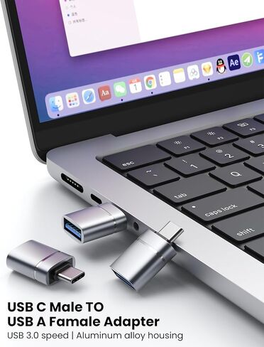 10 عبوات من محول USB C إلى USB، محول USBC ذكر إلى USBA 3.0 أنثى متوافق مع iPhone 17 Pro Max MacBook Pro Air 2024 iMac iPad mini، وأجهزة أخرى من النوع C أو Thunderbolt 4/3 in Kuwait