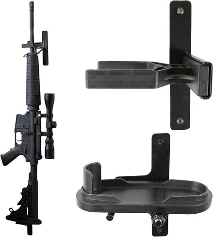 Rush Creek Creations Adjustable Metal 1-Gun Wall Rack – Wall Mounted Rifle & Shotgun Storage Organizer in Saudi Arabia