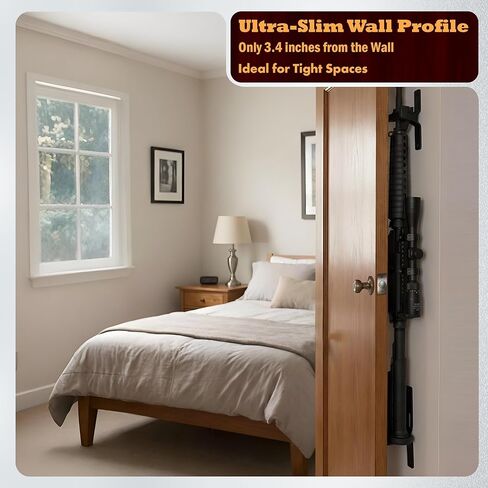 Rush Creek Creations Adjustable Metal 1-Gun Wall Rack – Wall Mounted Rifle & Shotgun Storage Organizer in Saudi Arabia