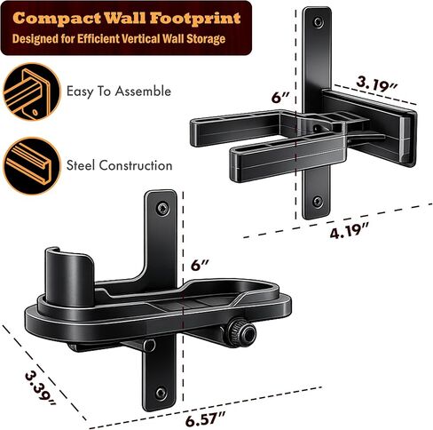 Rush Creek Creations Adjustable Metal 1-Gun Wall Rack – Wall Mounted Rifle & Shotgun Storage Organizer in Saudi Arabia