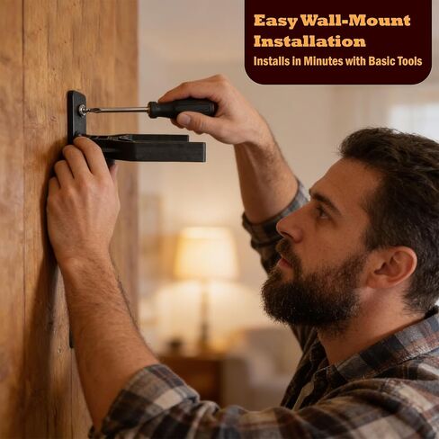 Rush Creek Creations Adjustable Metal 1-Gun Wall Rack – Wall Mounted Rifle & Shotgun Storage Organizer in Saudi Arabia
