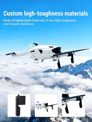 2-Pack Drone Landing Gear for Insta360 Antigravity A1, Lightweight Extension Legs Anti-Scratch Protector Bracket, Shockproof Plastic for Antigravity A1 Accessories (Black) in Saudi Arabia