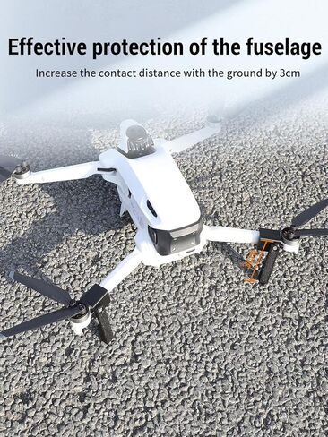 2-Pack Drone Landing Gear for Insta360 Antigravity A1, Lightweight Extension Legs Anti-Scratch Protector Bracket, Shockproof Plastic for Antigravity A1 Accessories (Black) in Saudi Arabia