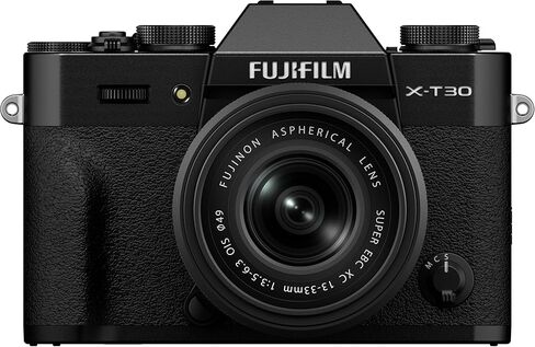 كاميرا FUJIFILM X-T30 III بدون مرآة مع عدسة 13-33 مم f/3.5-6.3 (أسود) مع مجموعة مرشح عدسة UV/CPL/F 49 مم + بطاقة ذاكرة 64 جيجابايت + محفظة بطاقة الذاكرة + مجموعة تنظيف in Saudi Arabia