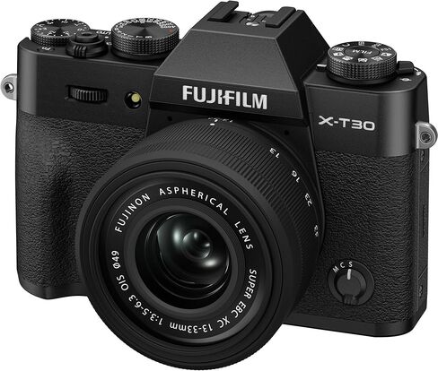 كاميرا FUJIFILM X-T30 III بدون مرآة مع عدسة 13-33 مم f/3.5-6.3 (أسود) مع مجموعة مرشح عدسة UV/CPL/F 49 مم + بطاقة ذاكرة 64 جيجابايت + محفظة بطاقة الذاكرة + مجموعة تنظيف in Saudi Arabia