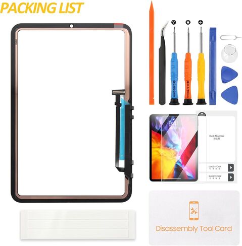 A-MIND Touch Screen Digitizer Replacement for iPad mini 6 8.3" 2021 A2567 A2568 A2569 Glass Touch Panel (LCD Not Included) with LCD Adhesive Strips Tempered Glass Protector Repair Tools in Saudi Arabia