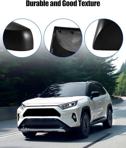 Passenger Side Mirror Cover Cap Fit for Toyota Rav4 LE & Hybrid LE 2019 2020 2021 2022 2023 without Turn Signal Models, Right in Saudi Arabia