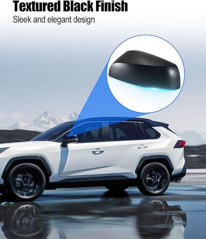 Passenger Side Mirror Cover Cap Fit for Toyota Rav4 LE & Hybrid LE 2019 2020 2021 2022 2023 without Turn Signal Models, Right in Saudi Arabia