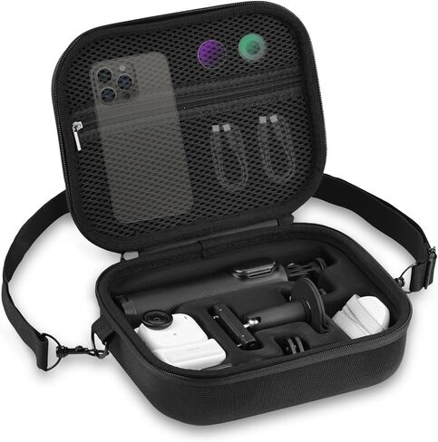 BRDRC Carrying Case for Insta360 GO Ultra, Portable Nylon Travel Storage Bag, Hard Protective Case with Shoulder Strap for Insta360 GO Ultra Camera Accessories in Saudi Arabia
