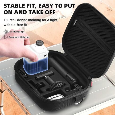 BRDRC Carrying Case for Insta360 GO Ultra, Portable Nylon Travel Storage Bag, Hard Protective Case with Shoulder Strap for Insta360 GO Ultra Camera Accessories in Saudi Arabia