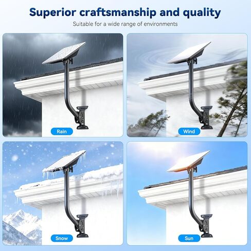 Gen 3 Mount for Starlink, 15.4 Inch Extended Arm Heavy Duty Wall/Eave/Fence/Roof Mount for Starlink Gen 4/4X/V3 Satellite Dish in Saudi Arabia
