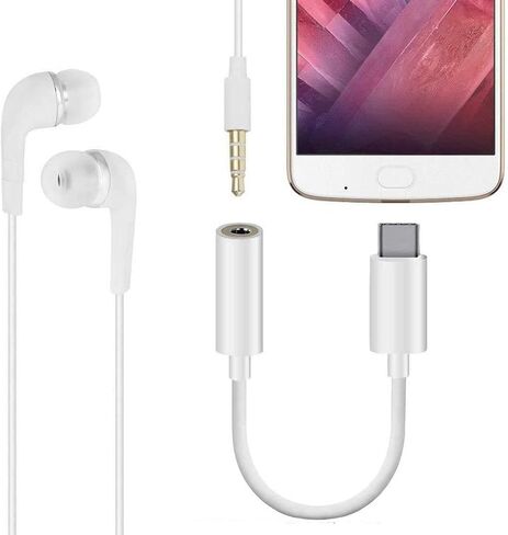 2 حزمة USB C إلى 3.5 ملم محول مقبس سماعة الرأس نوع C منفذ صوت Aux كابل دونجل متوافق مع iPhone 17/16/15/15 Plus/15 Pro/15 Pro Max/iPad/Pixel، Samsung Galaxy S23 S22 S21 S20 Ultra Z Flip/Note in Kuwait