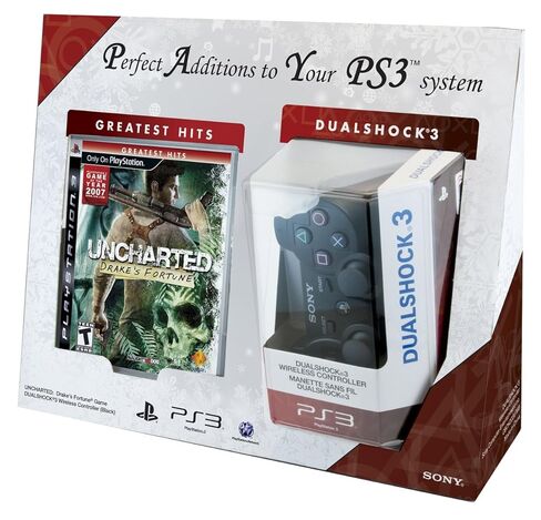 Uncharted: Drake's Fortune and DualShock 3 Bundle - Playstation 3 (Renewed) in Saudi Arabia