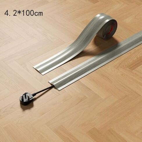 PVC Cord Cover Protector Flexible Indoor Cable Management System(4.2 * 100cm,White) in Saudi Arabia
