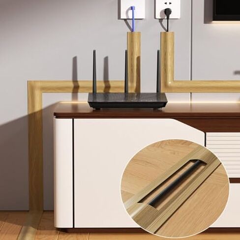 PVC Cord Cover Protector Flexible Indoor Cable Management System(4.2 * 100cm,White) in Saudi Arabia