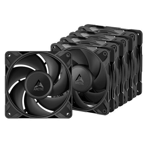 ARCTIC P12 Pro LN - 5 Pack - Low-Noise Premium Fan, 120 mm PWM Fan, 450-2000 RPM, 0 RPM <5% PWM, Fluid Dynamic Bearing, 4-Pin - Black in Saudi Arabia