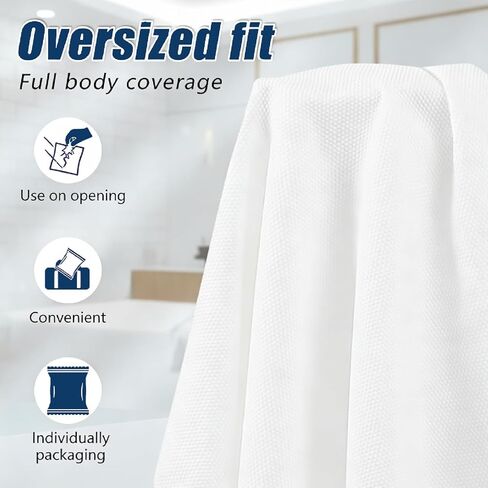Disposable Bath Towels for Travel Thicken Soft Quick Dry 55.1"x27.5" Extra Large Camping Travel Towels for Hotels Saunas Salons Business Gyms Cleaning (5) in Saudi Arabia