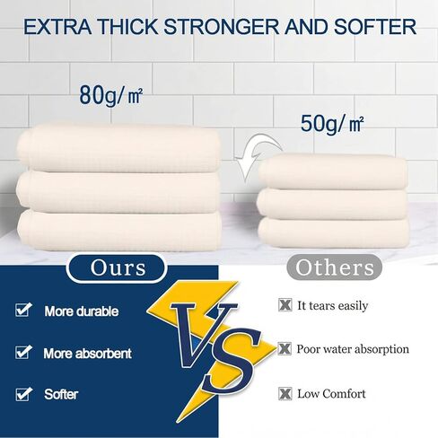 Disposable Bath Towels for Travel Thicken Soft Quick Dry 55.1"x27.5" Extra Large Camping Travel Towels for Hotels Saunas Salons Business Gyms Cleaning (5) in Saudi Arabia