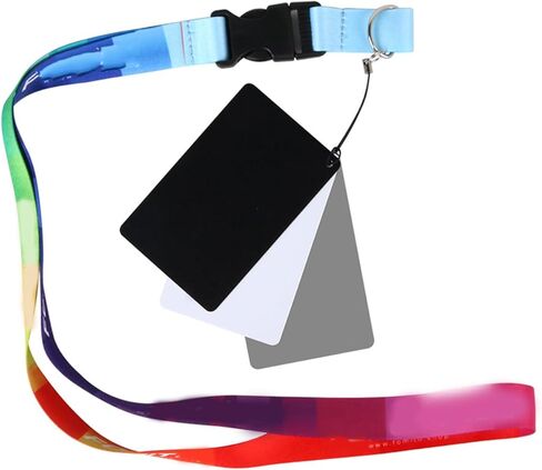 Portable Gray Card Set, Photography Tool with Strap for Accurate Exposure and White Balance Exposure Calibration Card in Saudi Arabia
