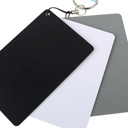 Portable Gray Card Set, Photography Tool with Strap for Accurate Exposure and White Balance Exposure Calibration Card in Saudi Arabia