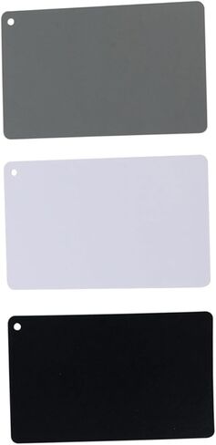 Portable Gray Card Set, Photography Tool with Strap for Accurate Exposure and White Balance Exposure Calibration Card in Saudi Arabia