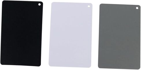 Portable Gray Card Set, Photography Tool with Strap for Accurate Exposure and White Balance Exposure Calibration Card in Saudi Arabia
