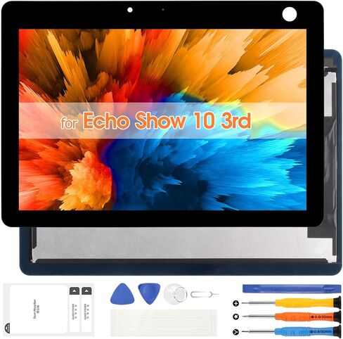LCD Display for Echo Show 10 3rd Replacement for Echo Show10 3rd Gen 10" T4E4AT Touch Screen Digitizer Glass Full Assembly with Repair Tools in Saudi Arabia