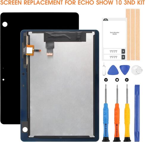 LCD Display for Echo Show 10 3rd Replacement for Echo Show10 3rd Gen 10" T4E4AT Touch Screen Digitizer Glass Full Assembly with Repair Tools in Saudi Arabia