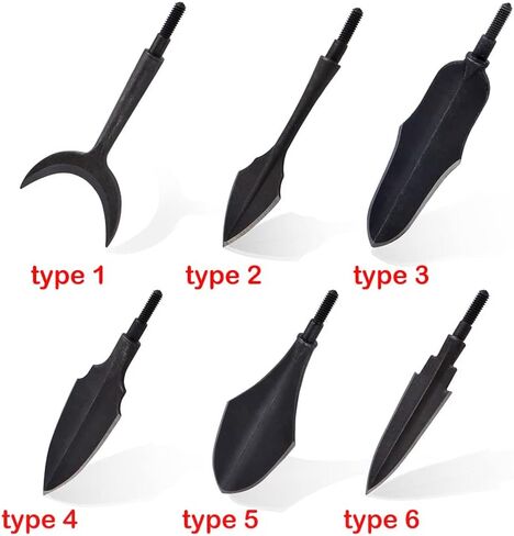 رؤوس أسهم للصيد التقليدية من Broadheads 200/300 من الحبوب المعدنية الصلبة برغي في السهم نصائح لهدف الرماية والصيد والرماية 3/6 حزمة in Kuwait