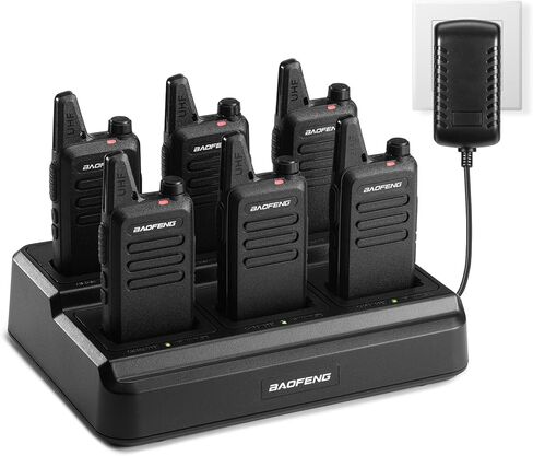 BAOFENG T22 Walkie Talkies for Adults Long Range, 1500mAh Rechargeable Two Way Radio with 1W Loud Speaker, USB-C Charging 22 Channels FRS for Business Hotel Restaurant Warehouse, 4 Pack in Saudi Arabia