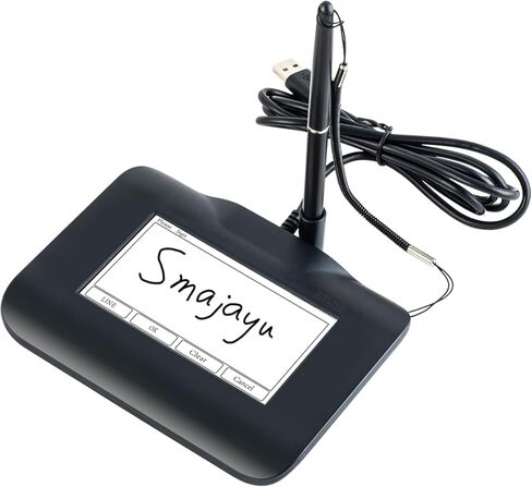 FP430S لوحة التوقيع الإلكترونية USB منصات التقاط التوقيع للكمبيوتر المحمول مع نظام التشغيل Windows 7،8،10،11، قلم التوقيع متضمن، شاشة LCD ملونة 4.3 بوصة مع إضاءة خلفية LCD in Saudi Arabia
