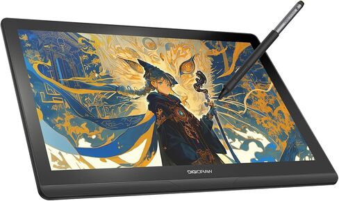 DIGIDRAW Turing 14 Drawing Tablet with Screen 13.3 Inch 2.5K, Portable Pen Display with 16384 Levels Battery-Free Stylus, ΔE<1.5 Color Accurate Full-Laminated Graphic Monitor for Mac/PC/Android in Saudi Arabia
