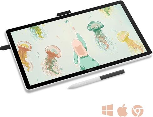 Wacom One 14 Drawing Tablet with Screen AMD Wacom Converter Kit (Power Adaptor Sold Separately) in Saudi Arabia