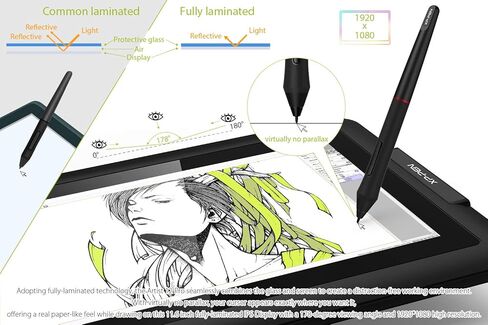 XPPen Artist12 Pro 11.6" Drawing Tablet with Screen Pen Display Full-Laminated Graphics Tablet and XPPen 3-in-1 Cable in Saudi Arabia