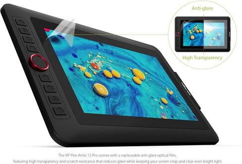 XPPen Artist12 Pro 11.6" Drawing Tablet with Screen Pen Display Full-Laminated Graphics Tablet and XPPen 3-in-1 Cable in Saudi Arabia