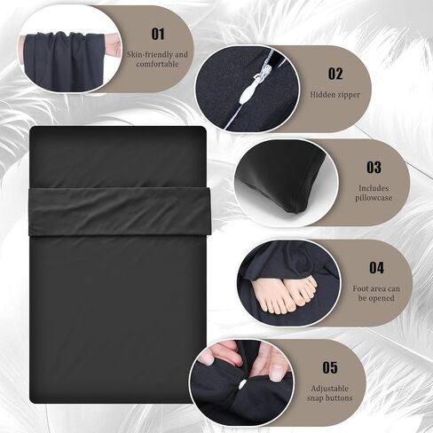 Self Tan Sleep Sack, Tanning Sleep Sack, Lightweight Breathable Tanning Sleeping-Sack with Zipper, Self Tanner Sleeping Bag for Backpacking, Hotels and Hostels, Business Trips, Camping in Saudi Arabia