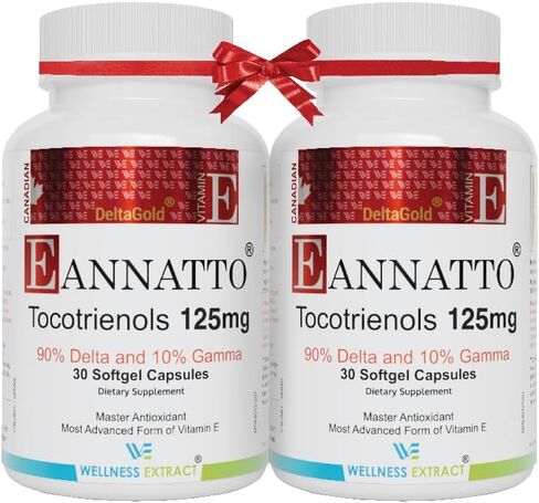 E Annatto Tocotrienols Deltagold فيتامين E Tocotrienols يكمل كبسولات الكبسولات الطرية، خالية من التوكوفيرول، يدعم صحة المناعة والصحة المضادة للأكسدة (90% دلتا و10% جاما) (50 مجم 30 كبسولة هلامية) in Saudi Arabia