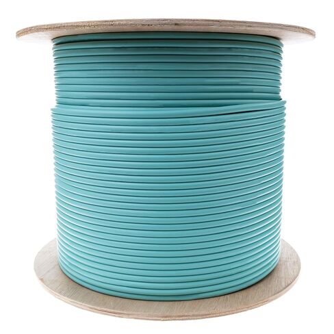 CableWholesale 1000ft Fiber Optic Cable Indoor Distribution 6-Strand Fiber Multimode 50/125 OM3, 10 Gbit, Riser Rated - UL Certified, Spool in Saudi Arabia