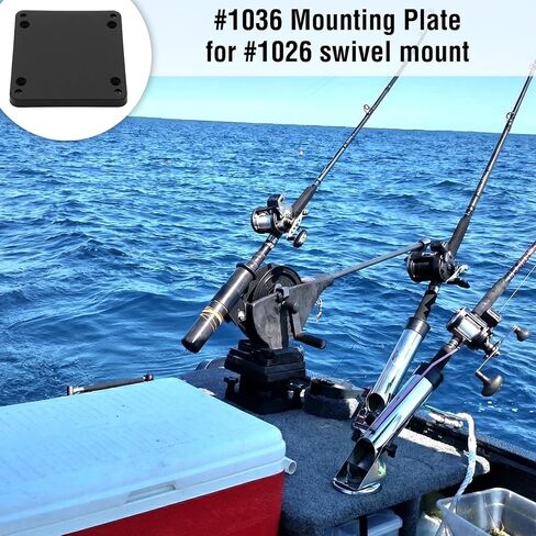 Seenelling 2 Pcs #1036 Mounting Plate Heavy Duty Universal Mounting Bracket Downrigger Mount Systems for #1026 Swivel Mount in Saudi Arabia