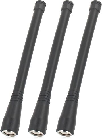 استبدال هوائي النطاق الهوائي FA-B02AR لـ Icom IC-A6 IC-A14 IC-A24 IC-A5 IC-A25، هوائي طيران بطة مطاطي مرن 5.9 بوصة 118-137 ميجا هرتز مع موصل BNC ذكر لراديو ثنائي الاتجاه - 3 قطع in Kuwait