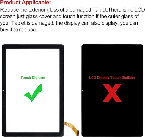 New 10.1'' Touch Screen Digitizer Replacement for SGIN T10 & T10 Pro Tablet with OCA Adhesive Repair Tools Kit-No LCD Screen in Saudi Arabia