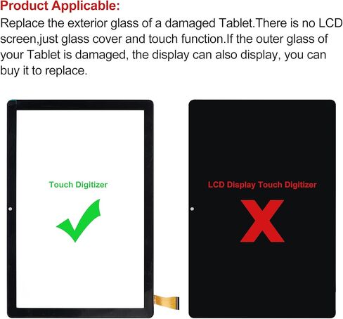 New 10'' Touch Screen Digitizer Replacement for ZIOVO Z138 Kids Tablet with OCA Adhesive Repair Tools Kit-No LCD Screen in Saudi Arabia