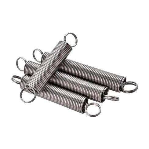 304 Stainless Steel Wire Diameter 1.5mm Extension Tension Metal Spring S Hook Round Coil Pullback(60mm,10MM-Round Hook_1.5MM(1PCS)) in Saudi Arabia