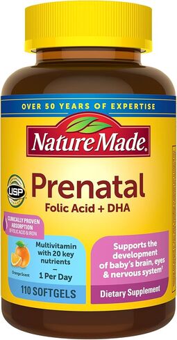 Nature Made Prenatal + DHA 200 mg Multivitamin Softgels 60 Ct in Saudi Arabia