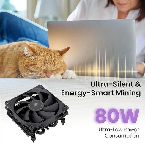 أداة تعدين البيتكوين الصامتة NerdQaxe++ – 6 تيرا هرتز/الثانية @ 100 وات | 4 × شرائح ASIC BM1370 | واي فاي وإيثرنت | AxeOS مفتوح المصدر | يتضمن مصدر طاقة 12.4 فولت 10 أمبير وحامل معدني in Kuwait